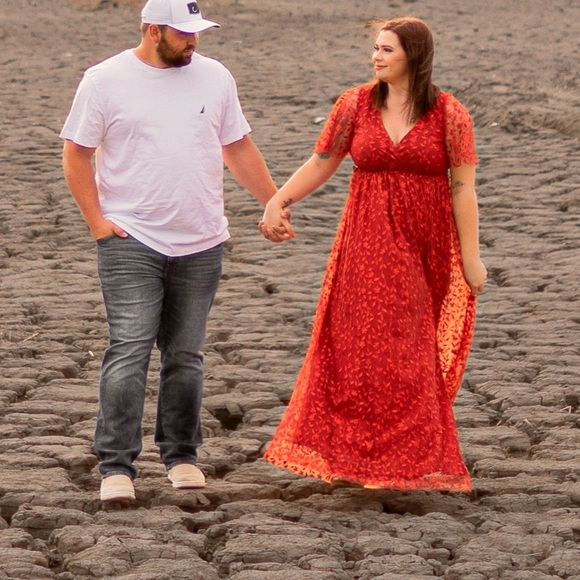 Baltic Born Red Floral Maxi Dress - Picture 3 of 4